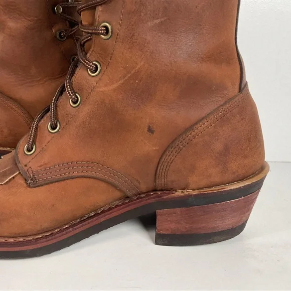Vintage Abilene Lace Up Packer Boots Men’s 8.5 D USA Made
